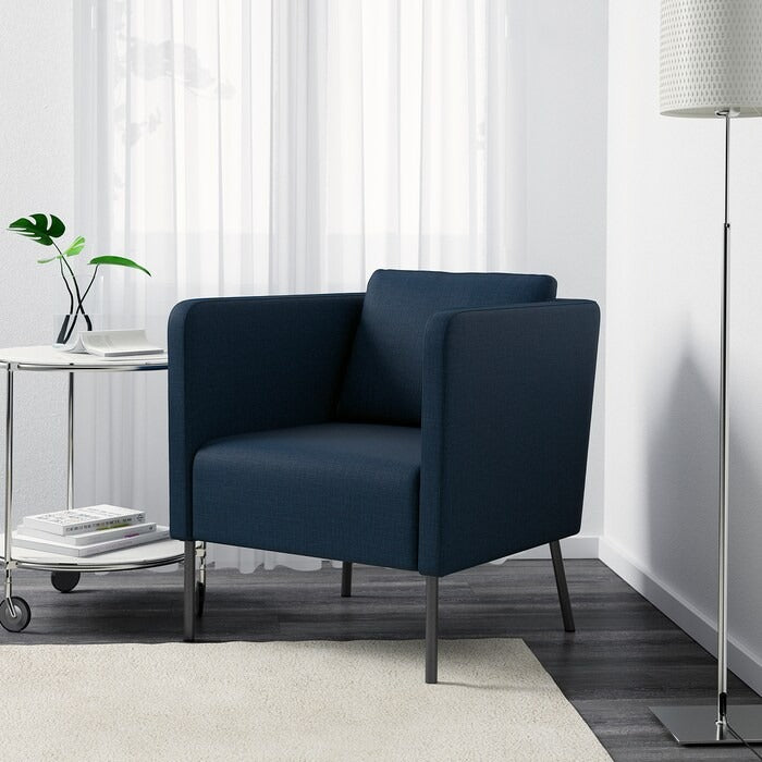 EKERÖ Armchair, Skiftebo dark blue