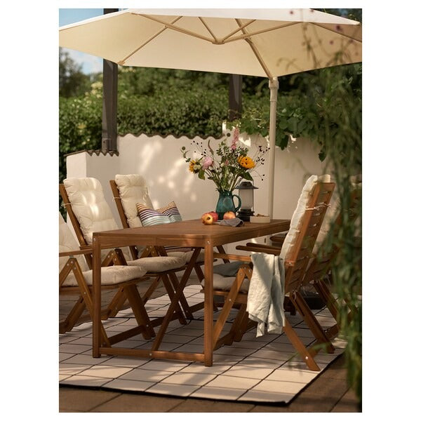 HÖGÖN Parasol, hanging, white, 270 cm