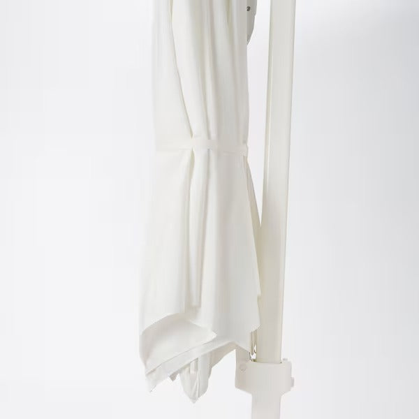HÖGÖN Parasol, hanging, white, 270 cm