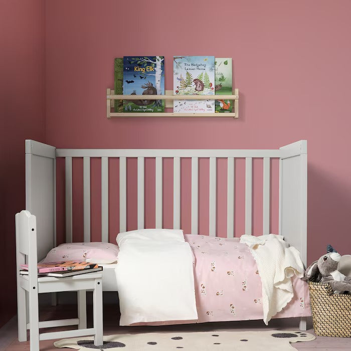 DRÖMSLOTT Rug, dog-shaped off-white/grey, 66x110 cm