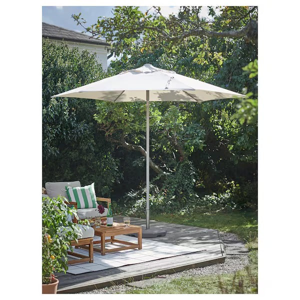 JOGGESÖ Parasol, light grey-beige, 300 cm
