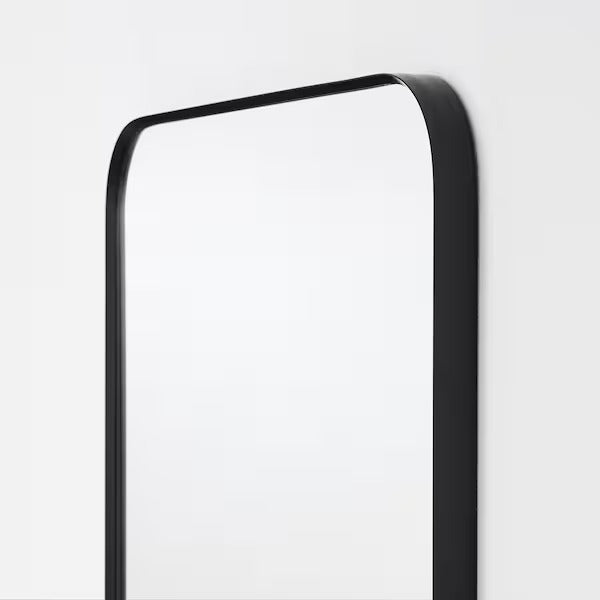 New LINDBYN Mirror, black, 28x60 cm