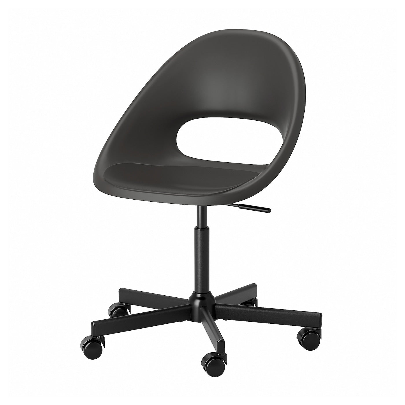 ELDBERGET / MALSKÄR Swivel chair, beige/white