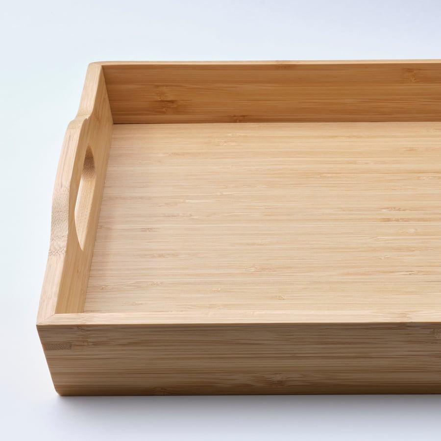 FRUKTSKAL Tray, bamboo, 35x23 cm