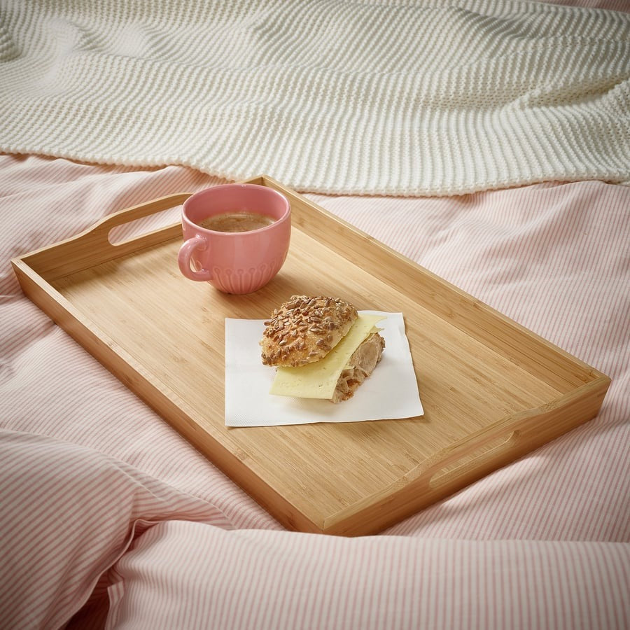 FRUKTSKAL Tray, bamboo, 35x23 cm