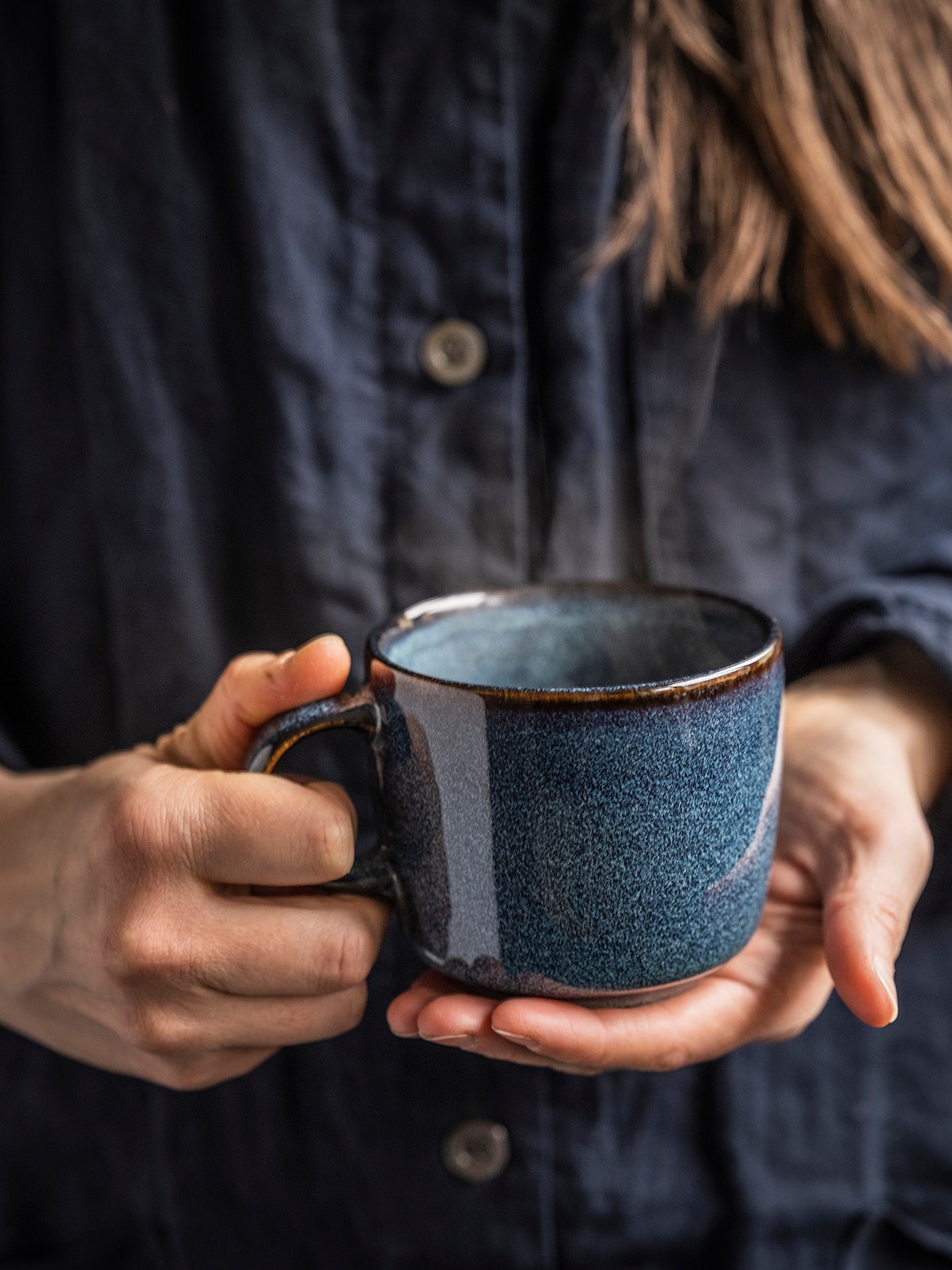 GLADELIG Mug, blue, 30 cl