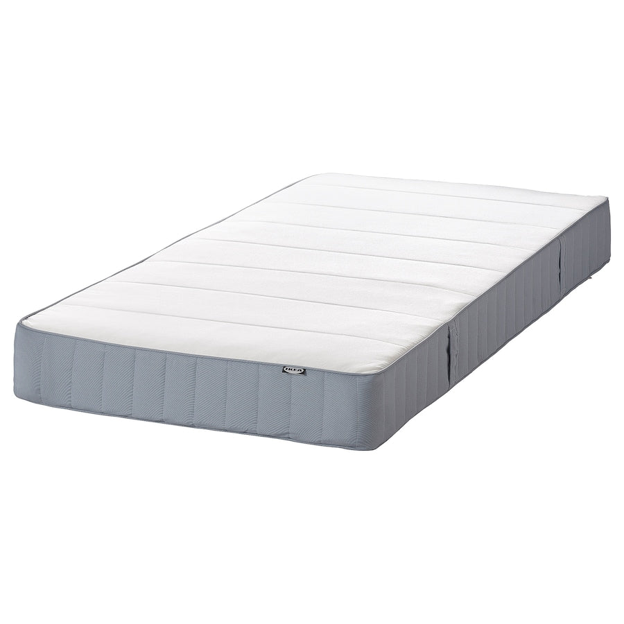 VESTMARKA Sprung mattress, firm/light blue, 90x200 cm