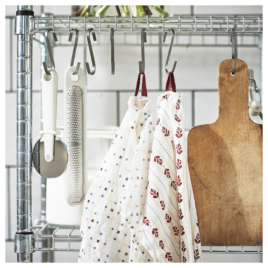 INAMARIA Tea towel, patterned red/pink, 45x60 cm