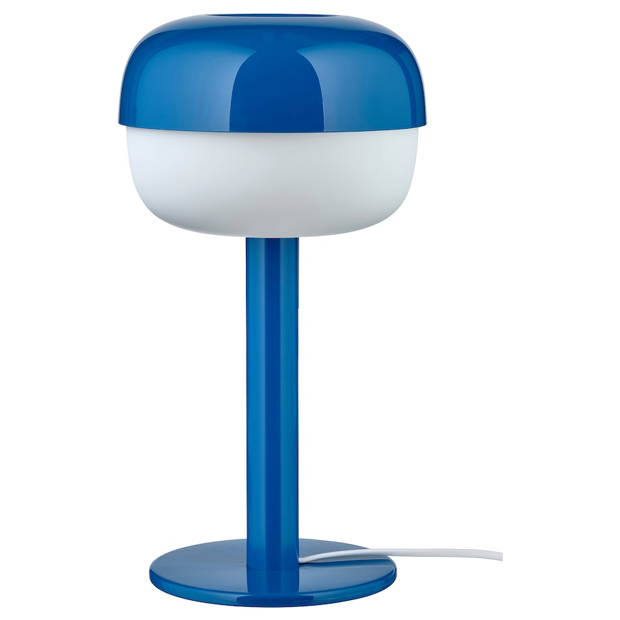 BLÅSVERK Table lamp, beige, 36 cm