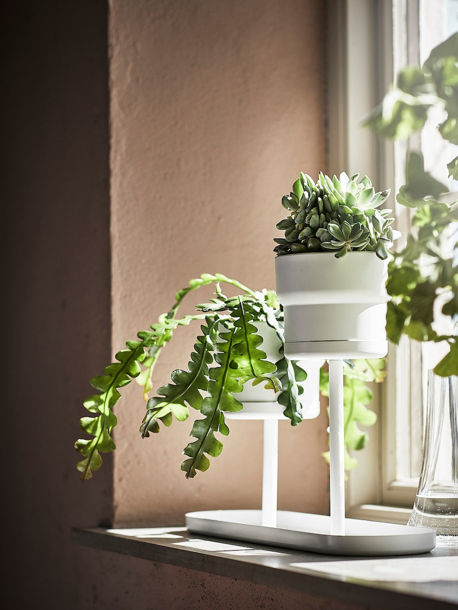 CHILISTRÅN Plant stand, white, 24 cm