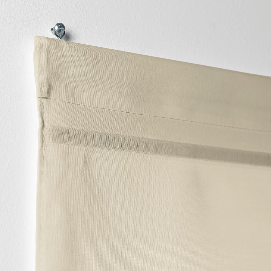 RINGBLOMMA Roman blind, beige, 80x160 cm
