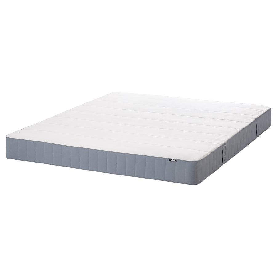 VESTMARKA Sprung mattress, firm/light blue, 90x200 cm