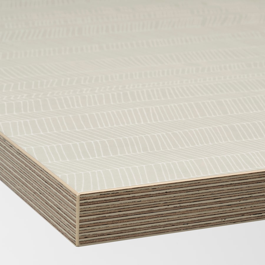 EKBACKEN Worktop, concrete effect/laminate, 246x2.8 cm