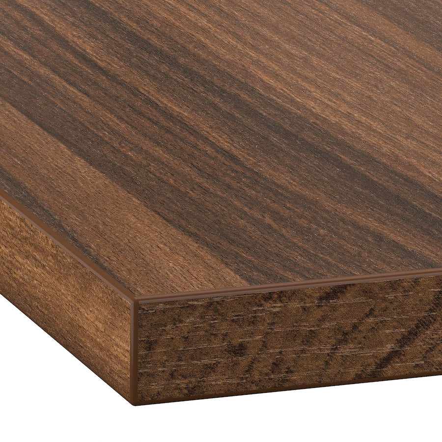 EKBACKEN Worktop, concrete effect/laminate, 246x2.8 cm