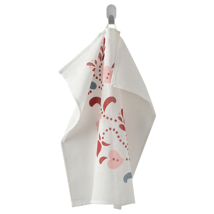 INAMARIA Tea towel, patterned red/pink, 45x60 cm