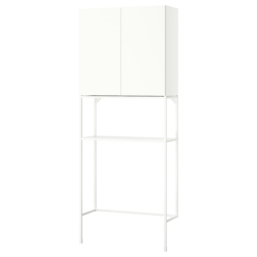 ENHET Storage combination, anthracite/grey frame, 80x32x204 cm