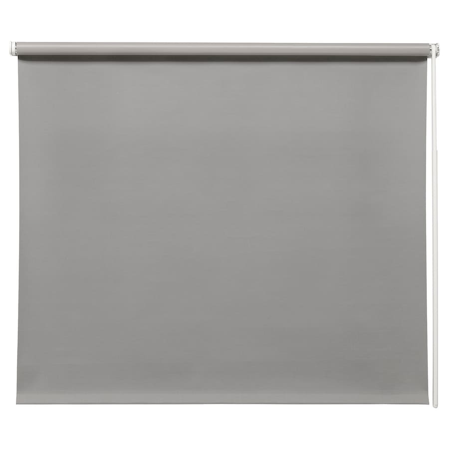 FRIDANS Block-out roller blind, white, 140x195 cm