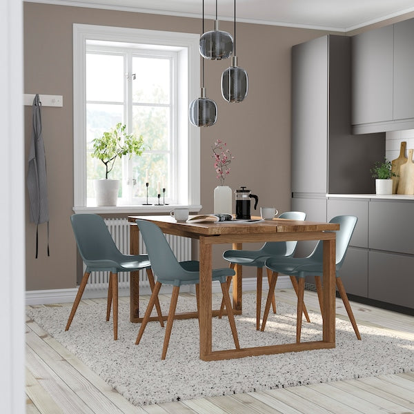 GRÖNSTA Chair, in/outdoor grey-turquoise
