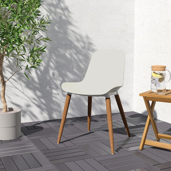 GRÖNSTA Chair, in/outdoor grey-turquoise
