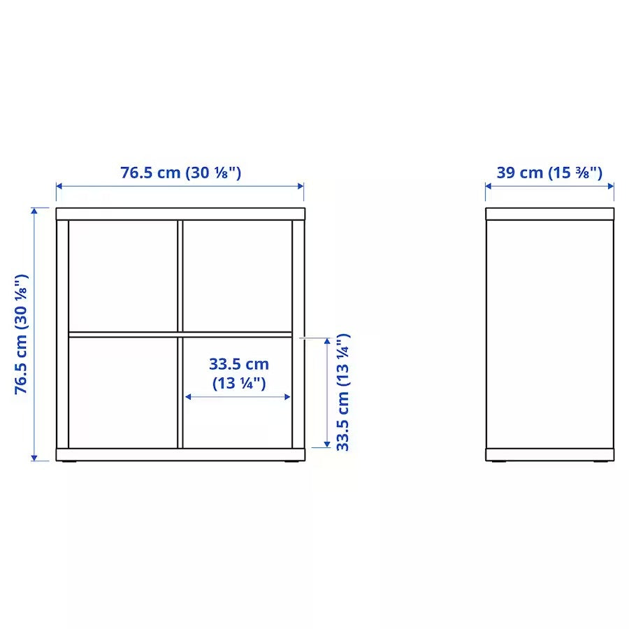KALLAX Shelving unit, white, 77x77 cm