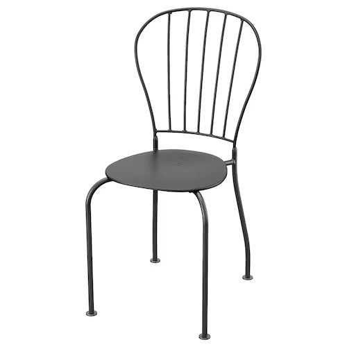 LĂCKĂ Chair, outdoor, grey