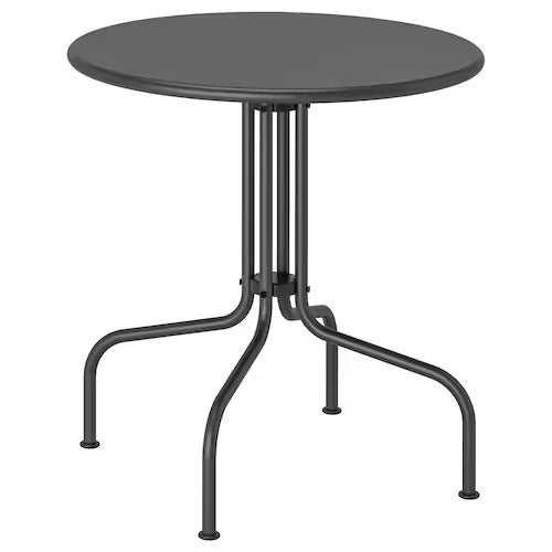 LĂCKĂ Table, outdoor, grey, 70 cm