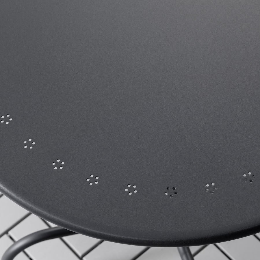 LÄCKÖ Table, outdoor, grey, 70 cm