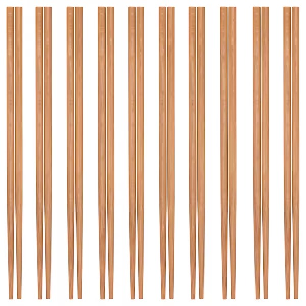 MEDHJÄLPARE Chopsticks 10 pairs, bamboo