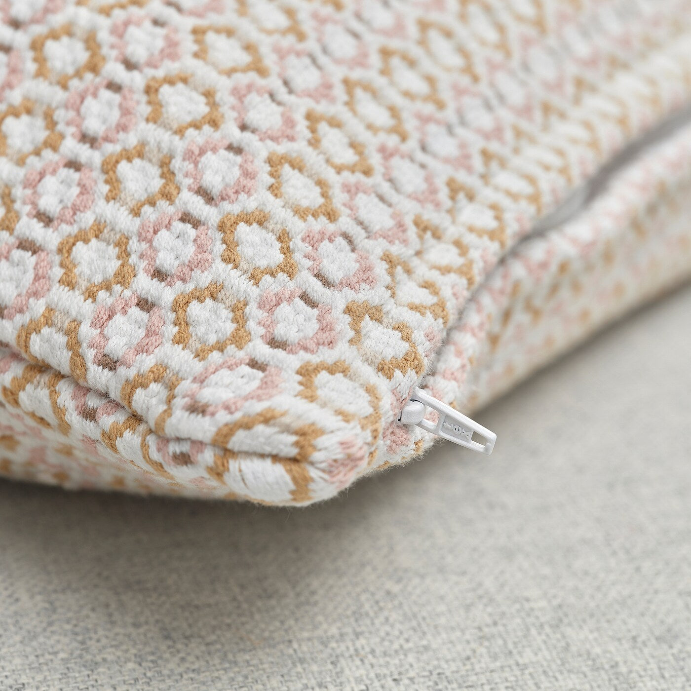 MOROTSMOTT Cushion cover, grey-beige/anthracite, 50x50 cm