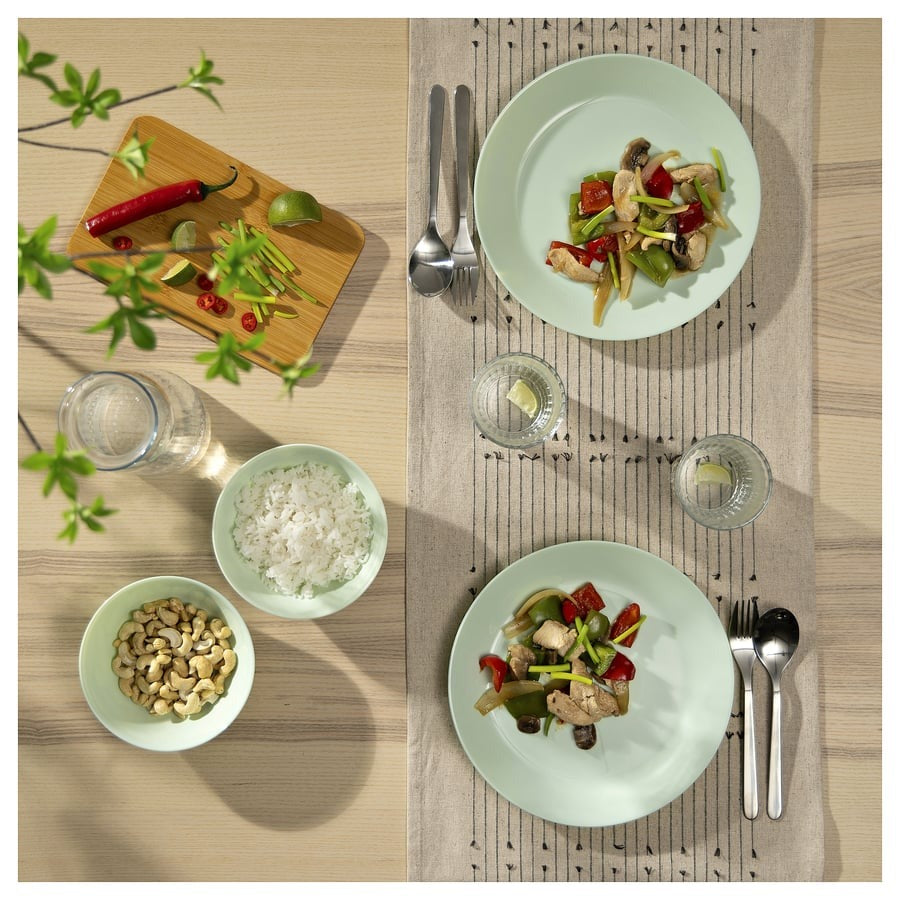 OFTAST Plate, light green, 25 cm