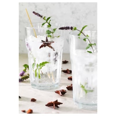 POKAL Glass, clear glass, 35 cl 4 pieces
