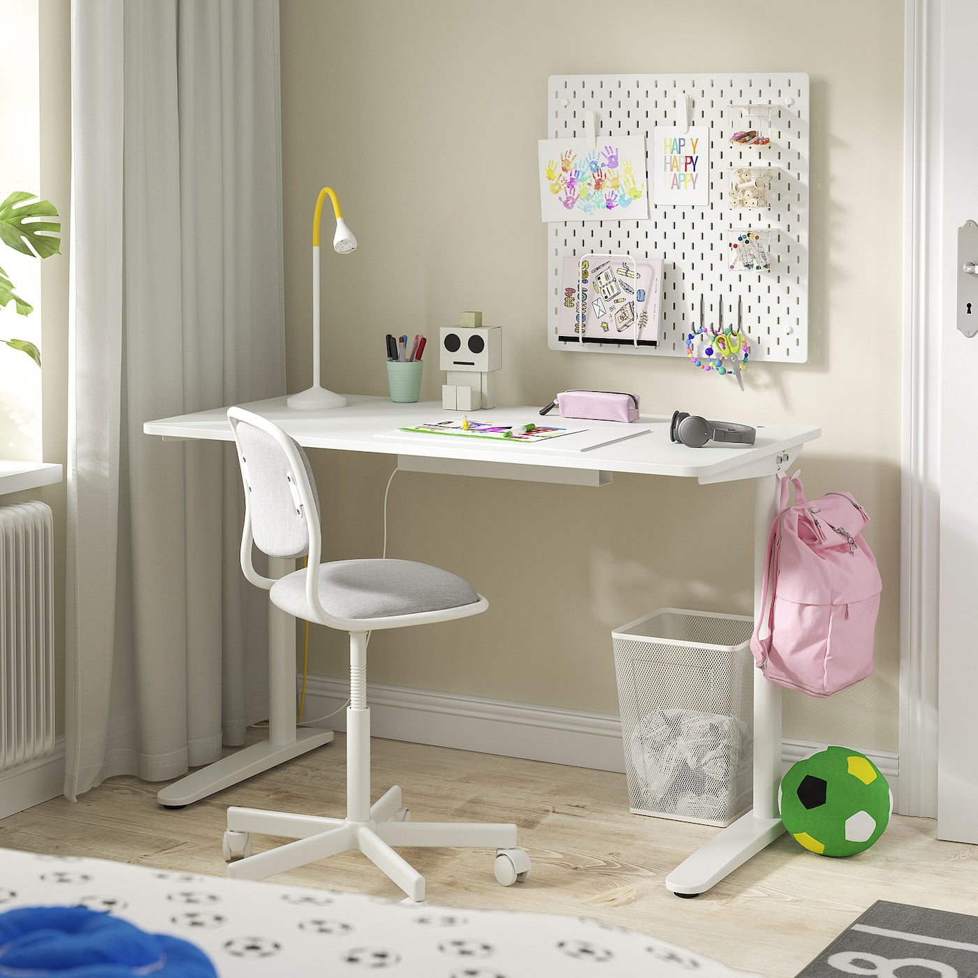 RELATERA Desk, white, 117x60 cm