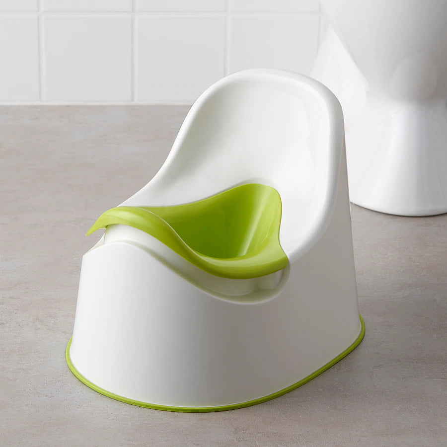 LOCKIG
Children's potty, white/green