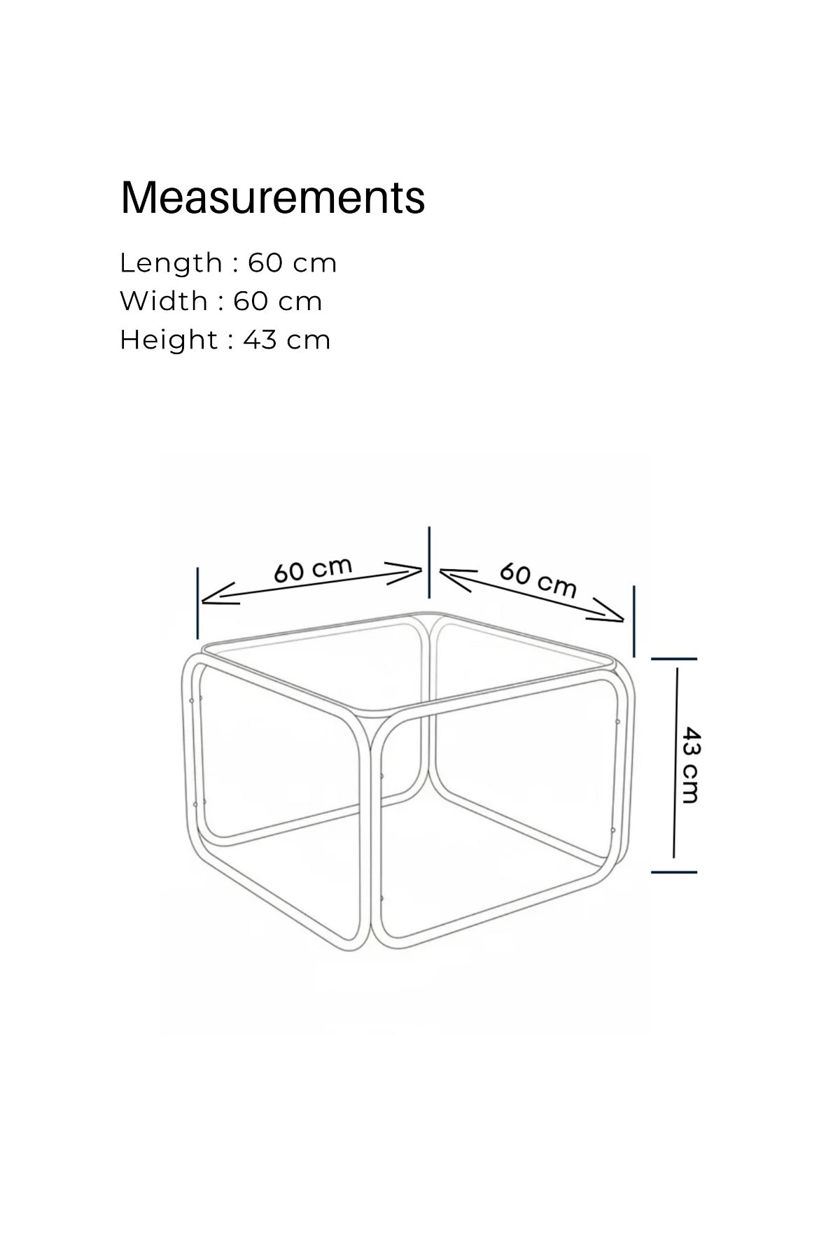 SIMLUX Chrome Table ( Tempered Glass)