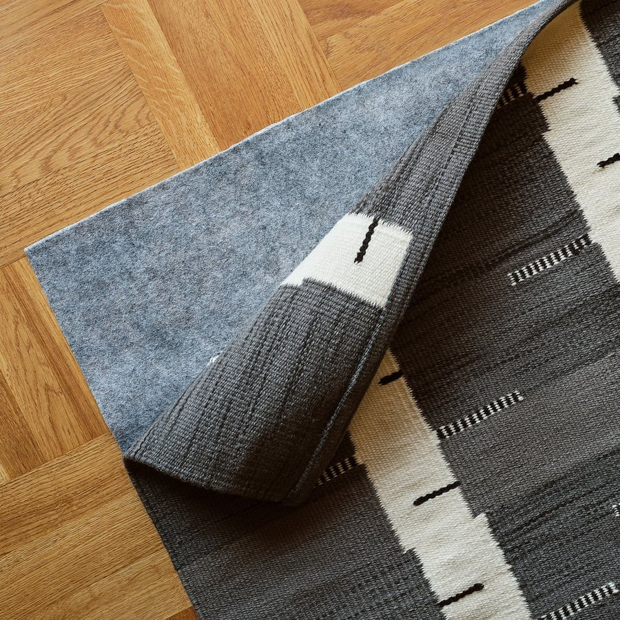STOCKHOLM 2025 Rug, flatwoven, green/white/black handwoven, 170x240 cm