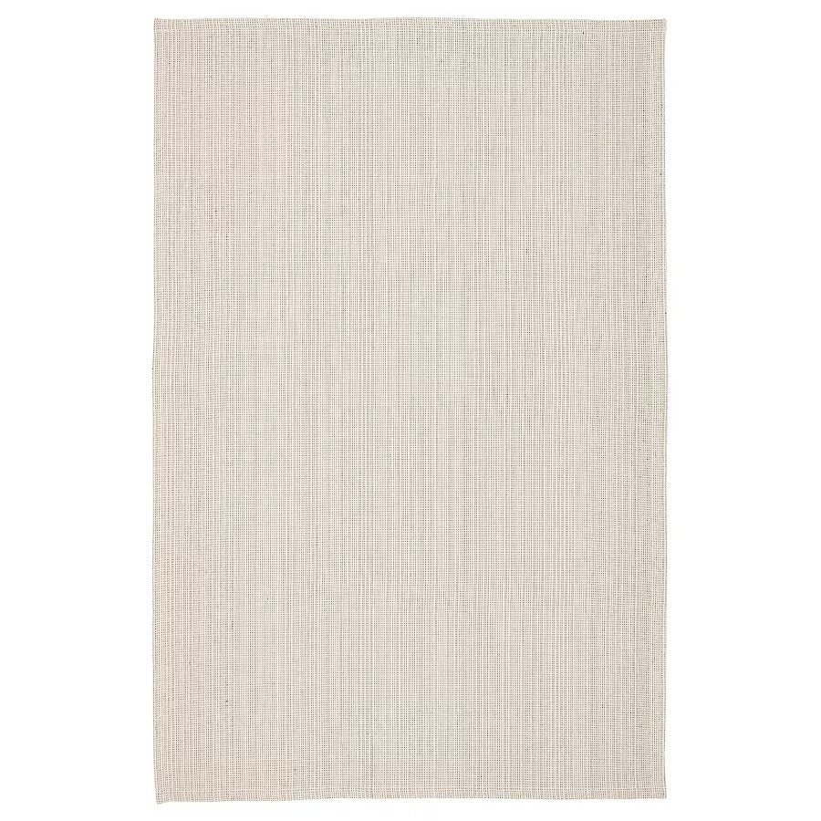 TIPHEDE Rug, flatwoven, natural/black, 120x180 cm