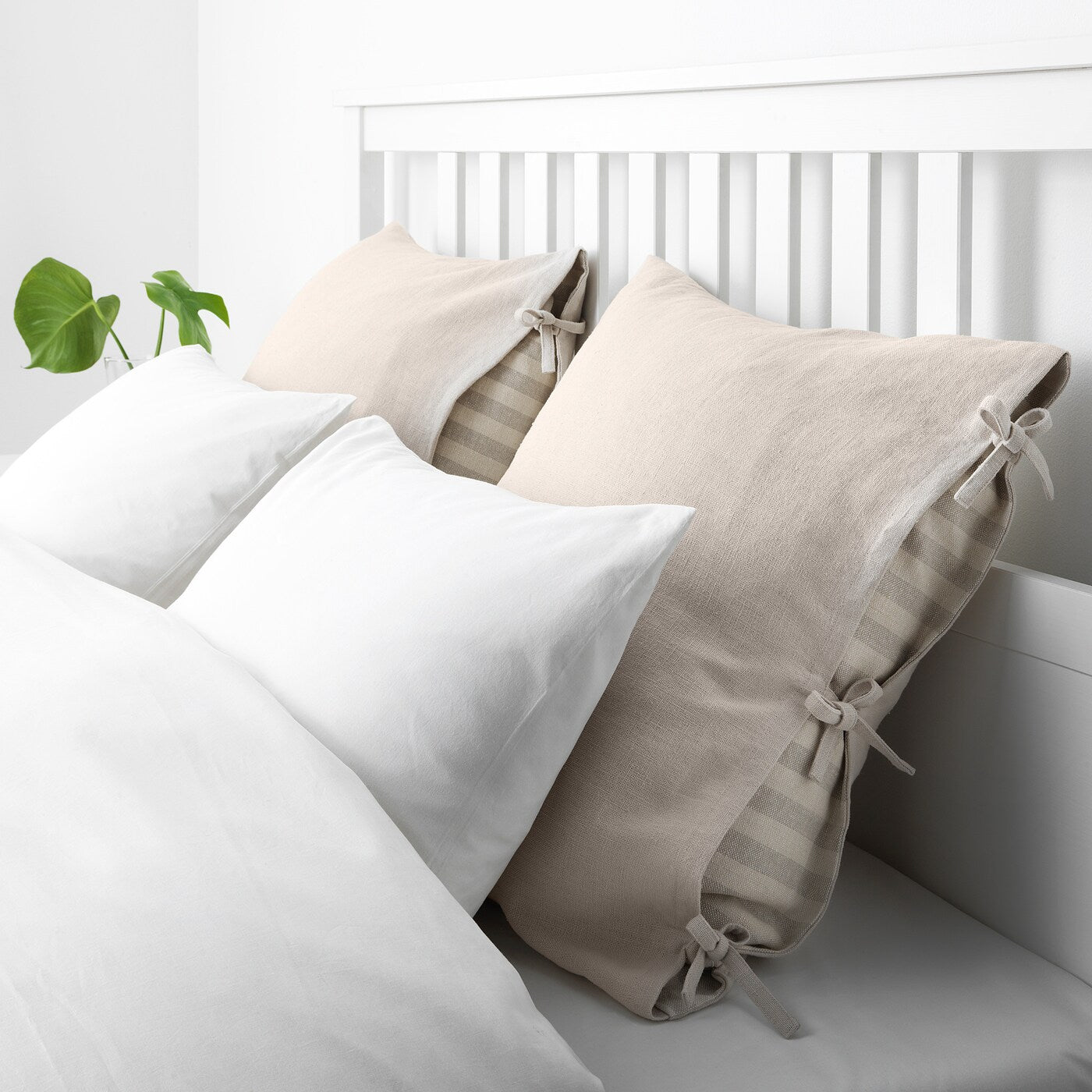 URSULA Cushion cover, light beige, 65x65 cm