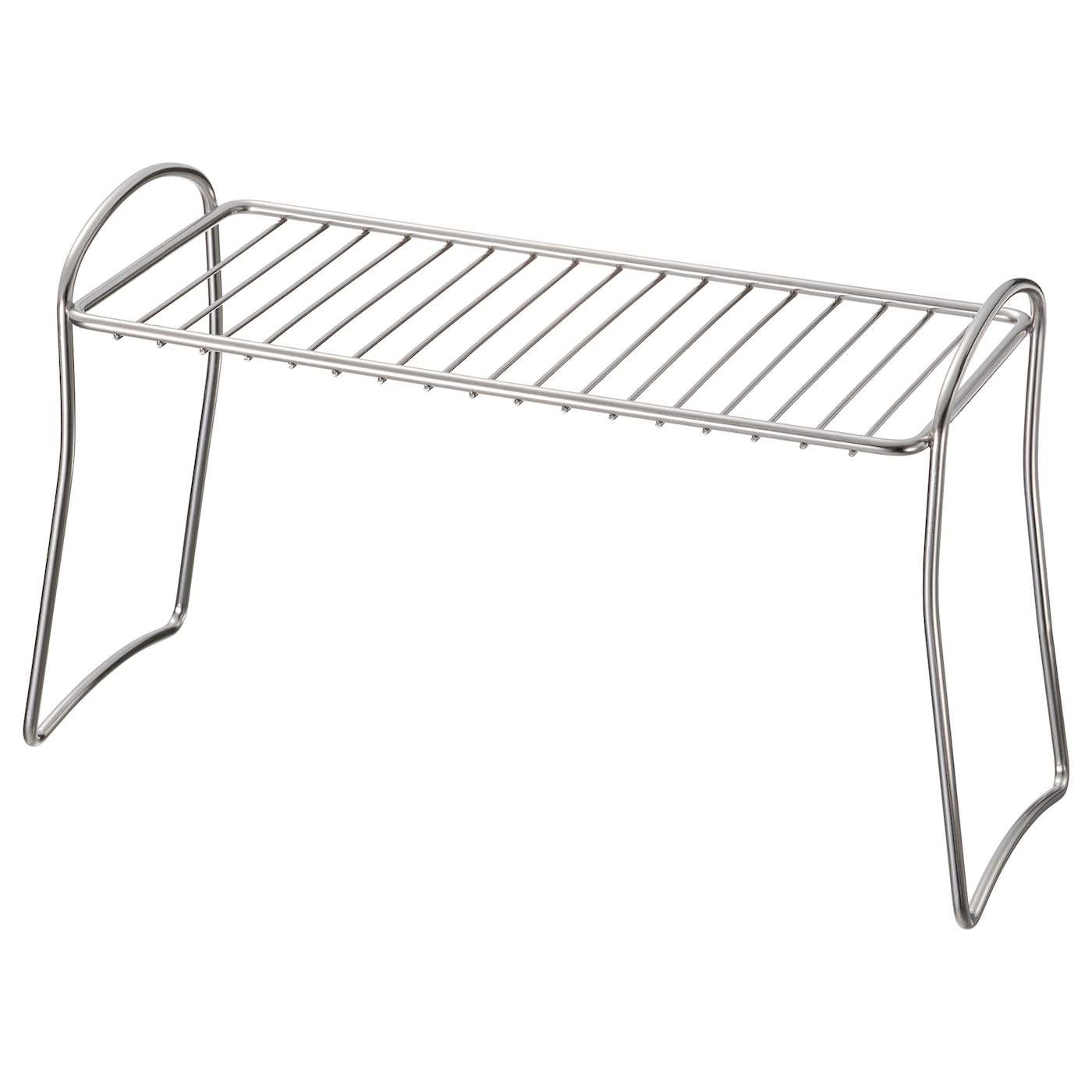 VÄLVÅRDAD Dish drying rack, stainless steel, 12x32 cm