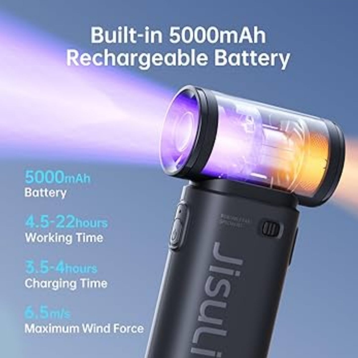 JisuLife Life9 5000mAh Handheld Fan