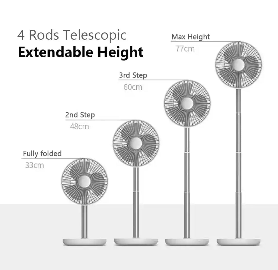 JISULIFE Table Fan life7 , 8000 mAh , white