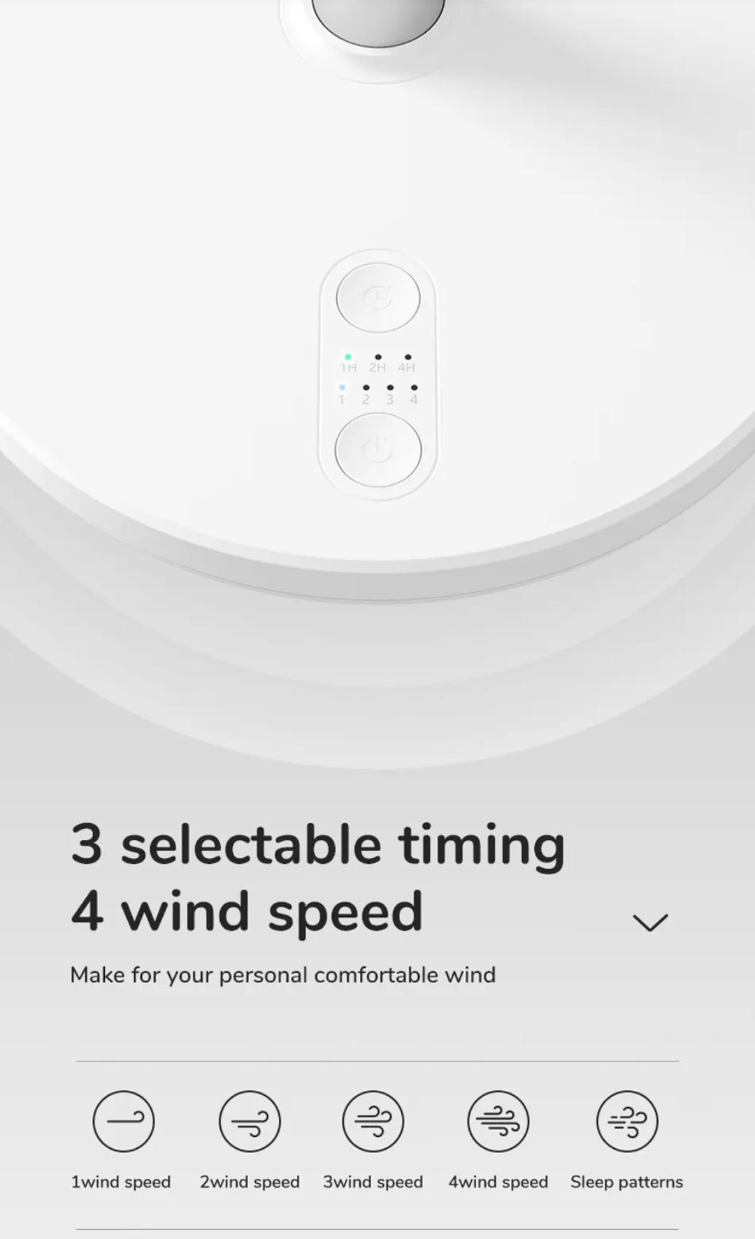 JISULIFE Table Fan life7 , 8000 mAh , white
