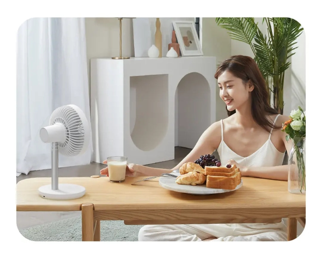 JISULIFE Table Fan life7 , 8000 mAh , white