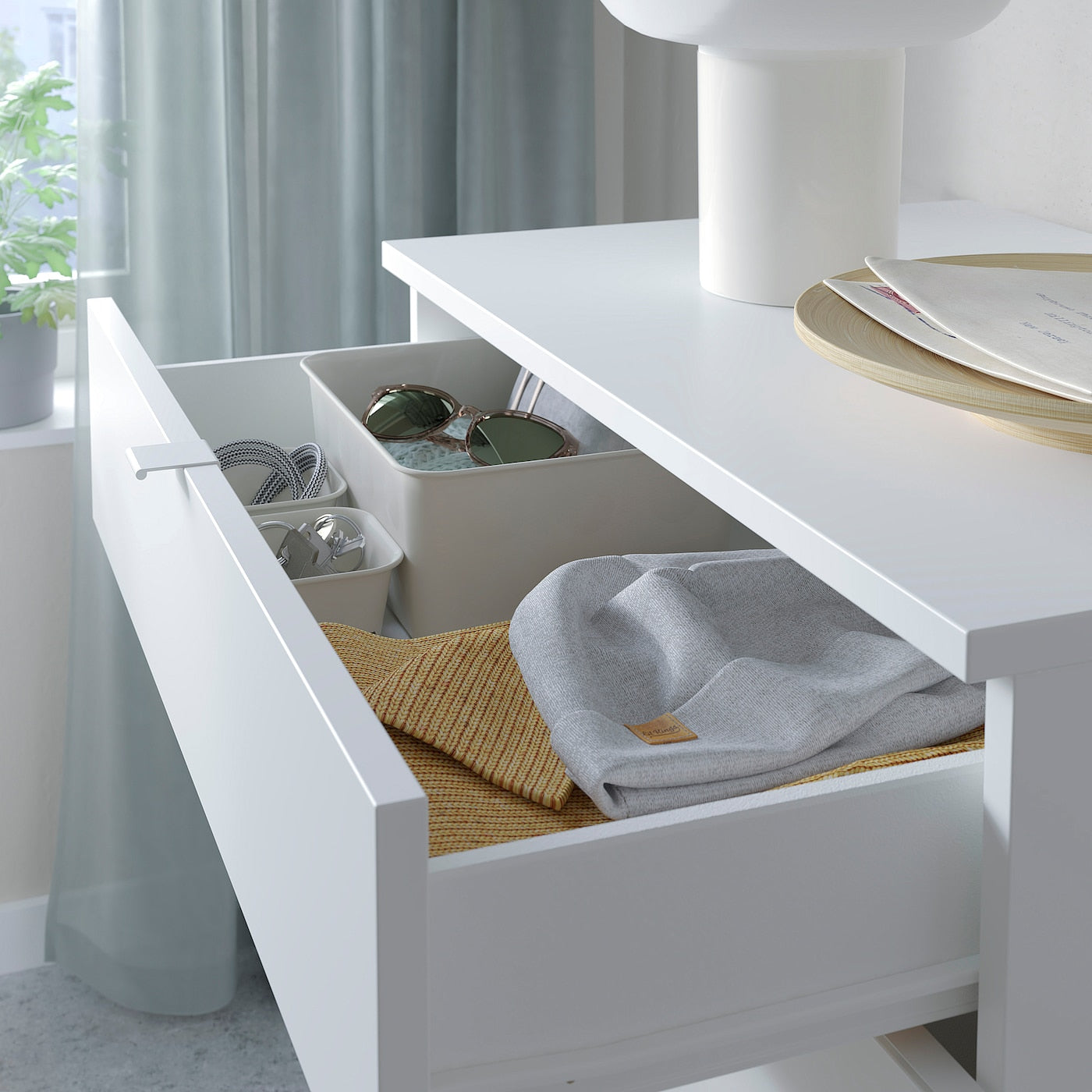 VIHALS Storage combination, white, 165x47x90 cm 6,580THB