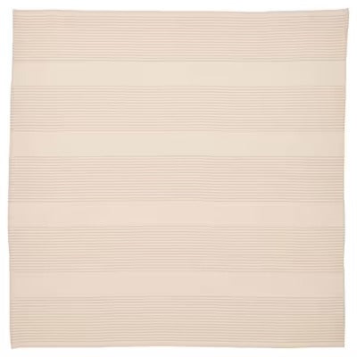 VIPPSTARR Tablecloth, stripe pattern red/natural, 150x150 cm