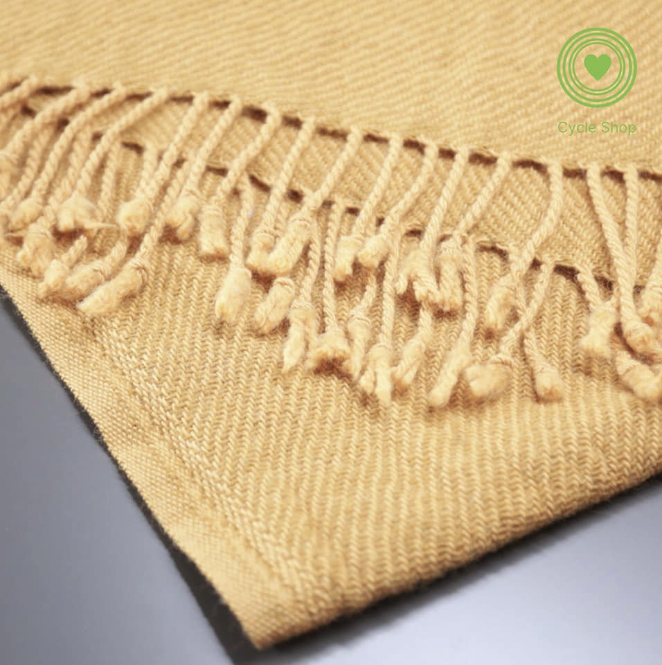 IKEA OMTÄNKSAM Throw, yellow, 60x160 cm (Pre-used item)