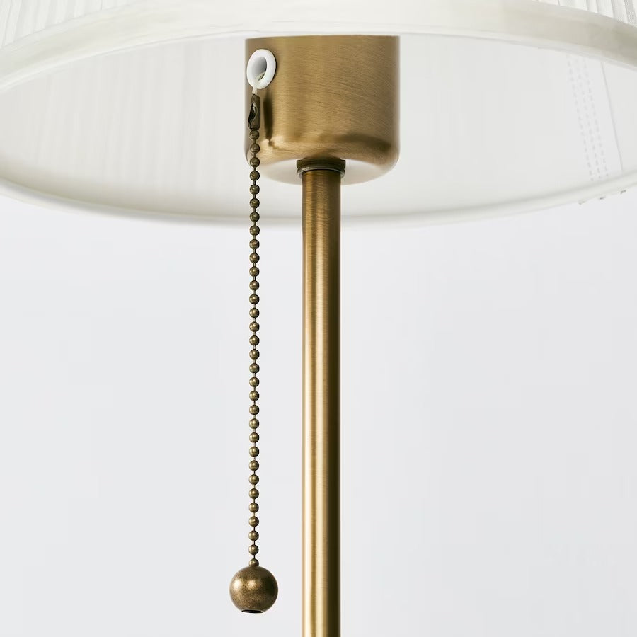 ÅRSTID Table lamp, brass/white