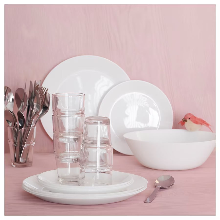 OFTAST Plate, white, 19 cm