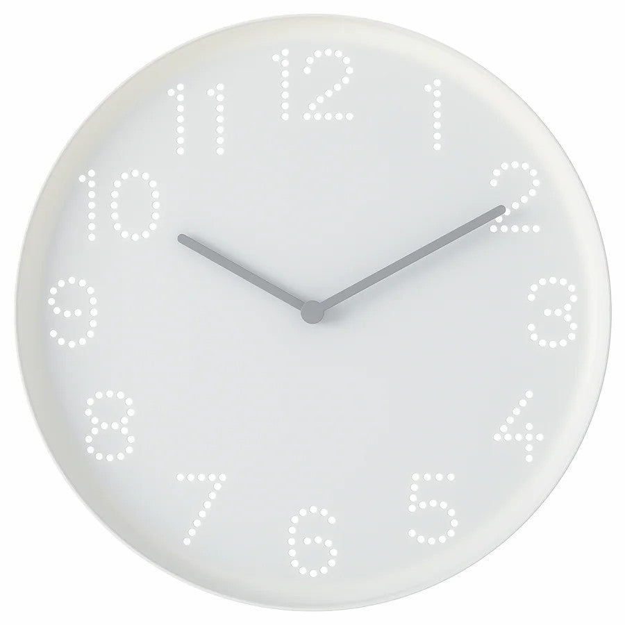 TJALLA Wall clock, low-voltage/black, 28 cm (11) - IKEA