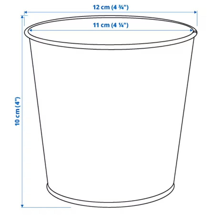 DAIDAI Plant pot, brass-colour, 9 cm