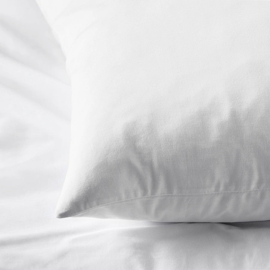 DVALA Pillowcase, white, 50x80 cm